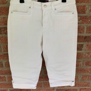 Gloria Vanderbilt White Denim Skimmers size 8